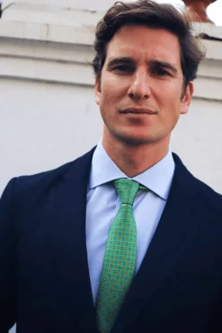 Corbata Green Squares - The Nook Store