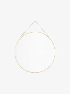 Espejo Round Pendant | Con acabado dorado | The Nook Store