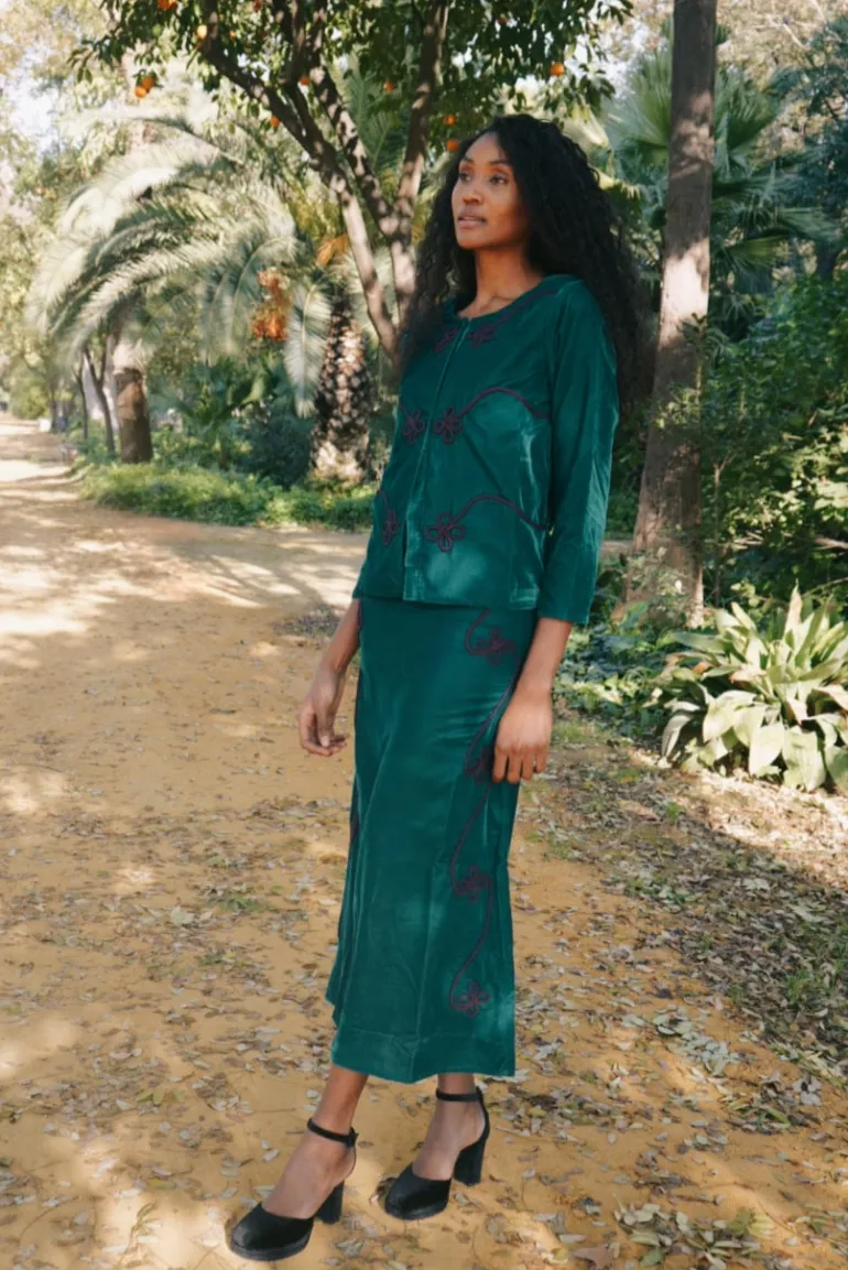 Falda Arlia Verde - The Nook Store