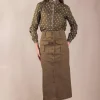 Falda Dila Verde Kaki - The Nook Store