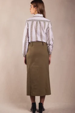Falda Dila Verde Kaki - The Nook Store