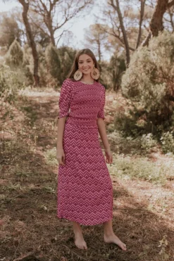 Falda Nik Zig-Zag Rosa - The Nook Store
