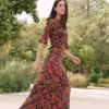 Falda Pipa Jungle Fucsia Naranja y Azul - The Nook Store