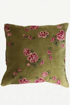 Funda de Cojín Cleo mostaza flores - The Nook Store