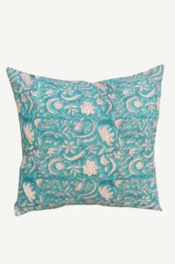 Funda de Cojín maxi flores 7 | Estampado Floral Azul | The Nook Store