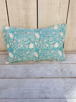 Funda de Cojín maxi flores 7 | Estampado Floral Azul | The Nook Store