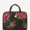 Funda de Ordenador Cleo Gris Flores Grandes - The Nook Store