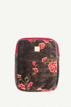 Funda de Tablet Cleo Gris Flores Pequeñas - The Nook Store