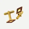 Gemelos Rombo Burdeos - The Nook Store