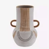 Jarrón Alto Terracota Gris - The Nook Store