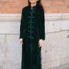 Kimono Camille Terciopelo Verde - The Nook Store