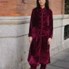 Kimono Camille Terciopelo Burdeos - The Nook Store