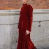 Kimono Camille Terciopelo Teja - The Nook Store