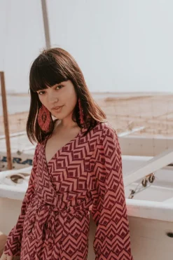 Kimono Nik Zig-Zag Rosa - The Nook Store