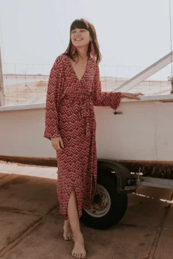 Kimono Nik Zig-Zag Rosa - The Nook Store