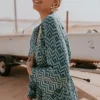 Kimono Nik Zig-Zag Verde - The Nook Store