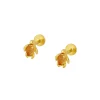 Mini Pendientes Flecha Acabados en Oro - THE NOOK STORE ✓
