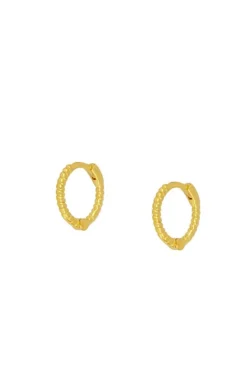 Mini Pendientes Flecha Acabados en Oro - THE NOOK STORE ✓