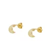 Mini Pendientes Flecha Acabados en Oro - THE NOOK STORE ✓