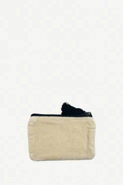 Monedero Terciopelo Escarabajos Crudo - The Nook Store