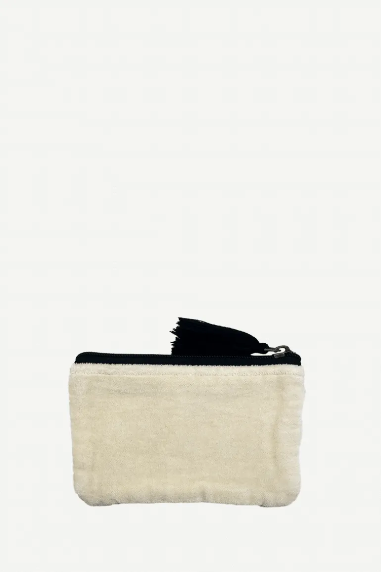 Monedero Terciopelo Lines Crudo - The Nook Store