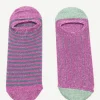 Pack calcetin purpurina tobillero PT03 Buganvilla y rayas Fiume - Buganvilla - The Nook Store