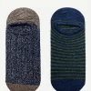 Pack calcetin purpurina tobillero PT11 Verde y Azul - Azul Marino - The Nook Store