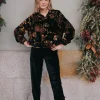 Pantalón Camille Terciopelo Negro - The Nook Store