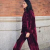 Pantalón Camille Terciopelo Burdeos - The Nook Store