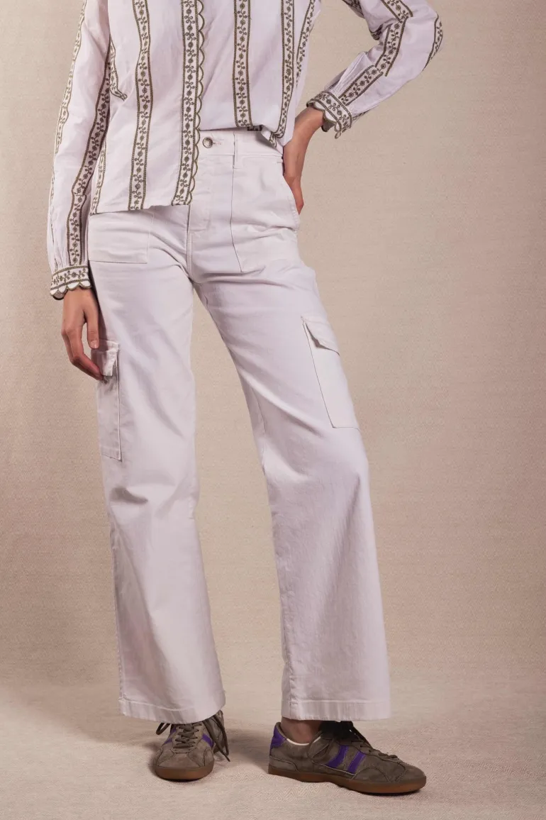 Pantalón Cargo Denim Crudo - The Nook Store