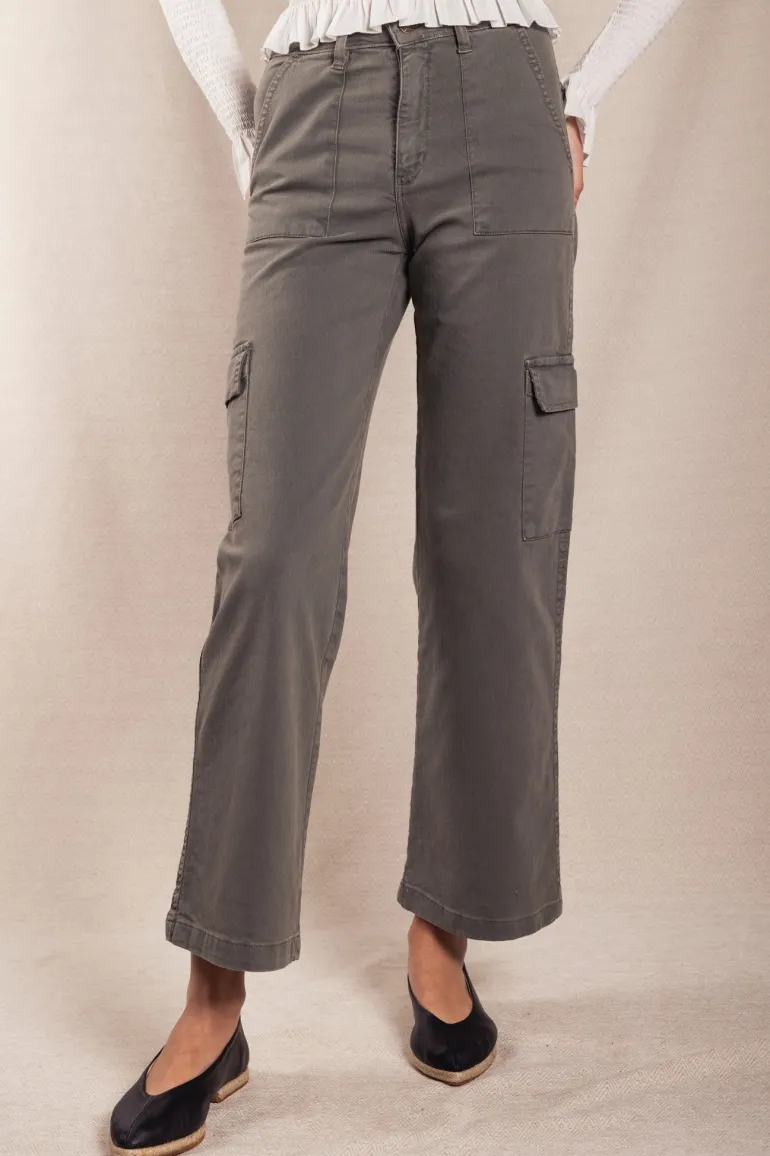 Pantalón Cargo Denim Verde - The Nook Store