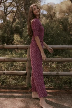 Pantalón Nik Print Rosa - The Nook Store