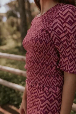 Pantalón Nik Zig-Zag Rosa - The Nook Store