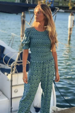 Pantalón Nik Zig-Zag Verde - The Nook Store