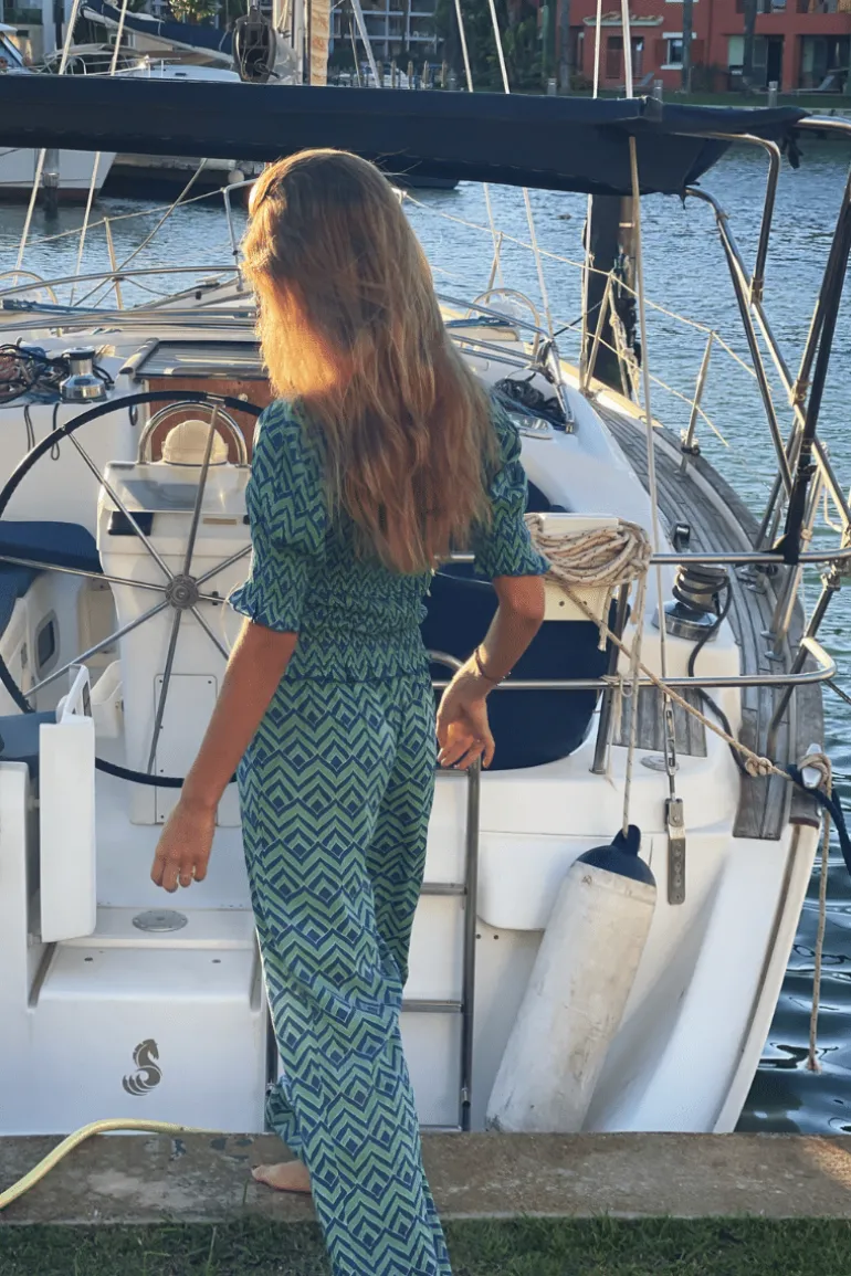 Pantalón Nik Zig-Zag Verde - The Nook Store