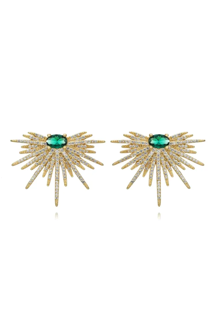 Pendientes Aros Margarita Turquesa - Piezas Coloristas - The Nook Store