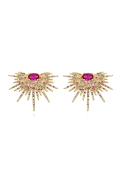 Pendientes Aros Margarita Turquesa - Piezas Coloristas - The Nook Store