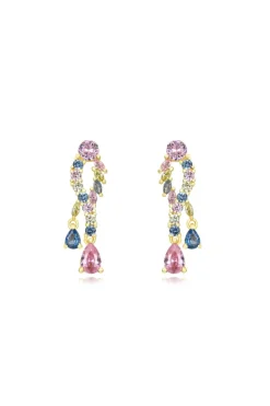 Pendientes Aros Margarita Turquesa - Piezas Coloristas - The Nook Store