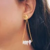 Pendientes Rombo - Pendientes Largos Dorados | THE NOOK STORE