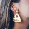 Pendientes Rombo - Pendientes Largos Dorados | THE NOOK STORE