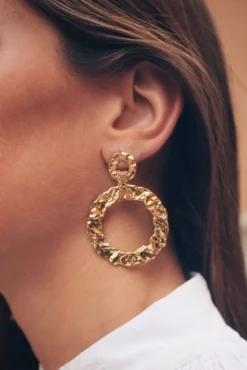 Pendientes Rombo - Pendientes Largos Dorados | THE NOOK STORE