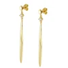 Pendientes Rombo - Pendientes Largos Dorados | THE NOOK STORE
