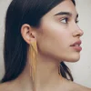 Pendientes Rombo - Pendientes Largos Dorados | THE NOOK STORE