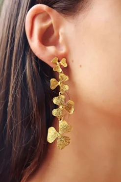 Pendientes Rombo - Pendientes Largos Dorados | THE NOOK STORE