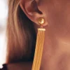 Pendientes Rombo - Pendientes Largos Dorados | THE NOOK STORE