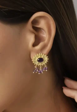 Pendientes Rombo - Pendientes Largos Dorados | THE NOOK STORE
