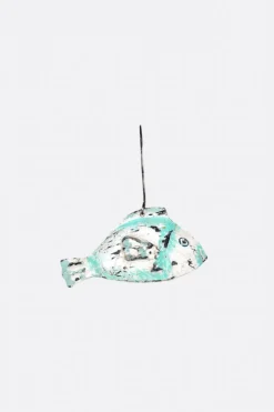Pez colgante dore turquesa - The Nook Store