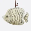 Pez colgante mediano White - The Nook Store