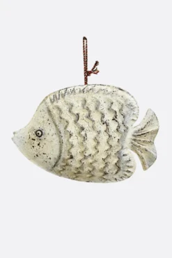 Pez colgante mediano White - The Nook Store