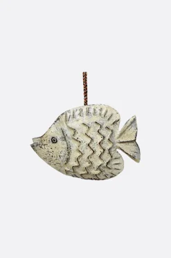 Pez colgante pequeño white - The Nook Store